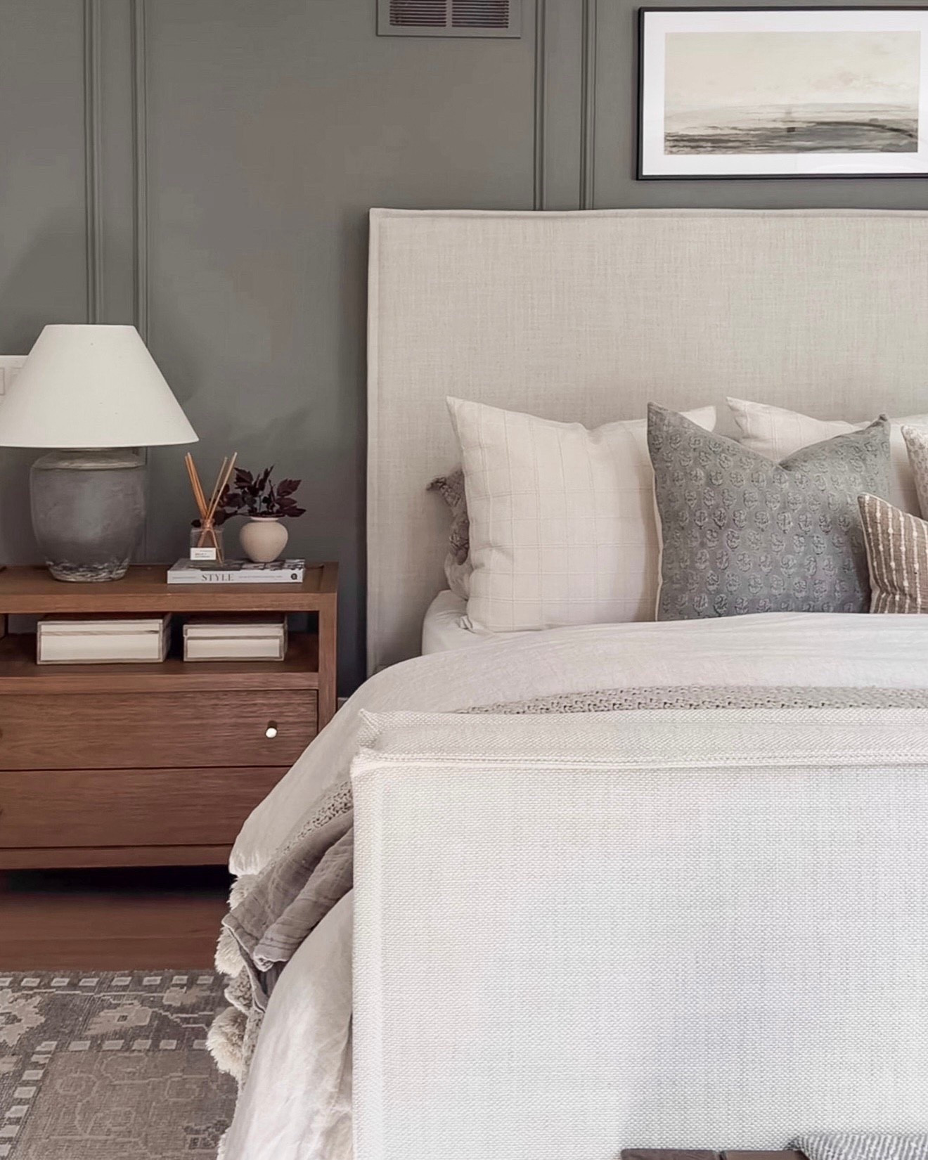 Would you believe me if I told you the designer version of this bed frame is over $4,500 🤯🤯 it’s true!! We have had this beautiful version for over 3 years now, and it’s so good. High quality, gorgeous upholstery, and worth the price point! 

#LTKHome