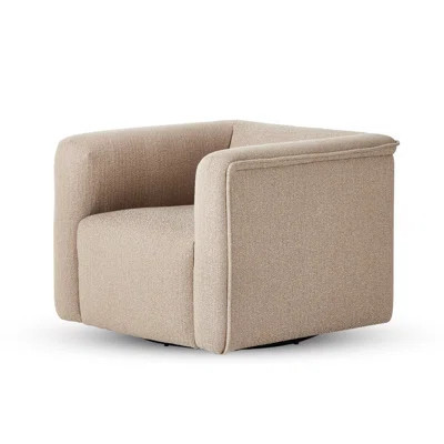 Wellborn Swivel Chair in Kerbey Camel | Wayfair North America