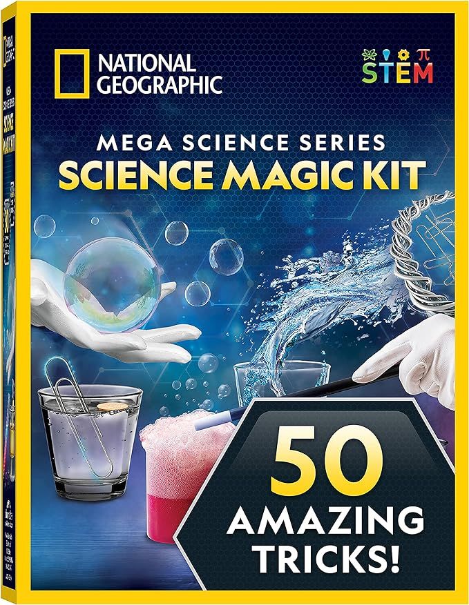 NATIONAL GEOGRAPHIC Science Magic Kit – Science Kit for Kids with 50 Unique Experiments and Mag... | Amazon (US)