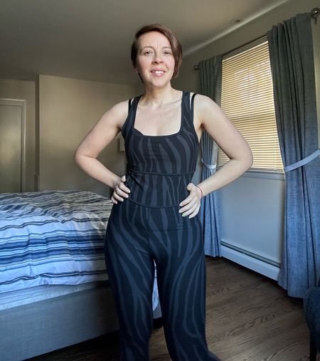 I finally got all my things delivered from DVF for Target collaboration, and I was dying to try this jumpsuit 
Love the material, very comfy and soft 

#LTKmidsize #LTKActive #LTKxTarget