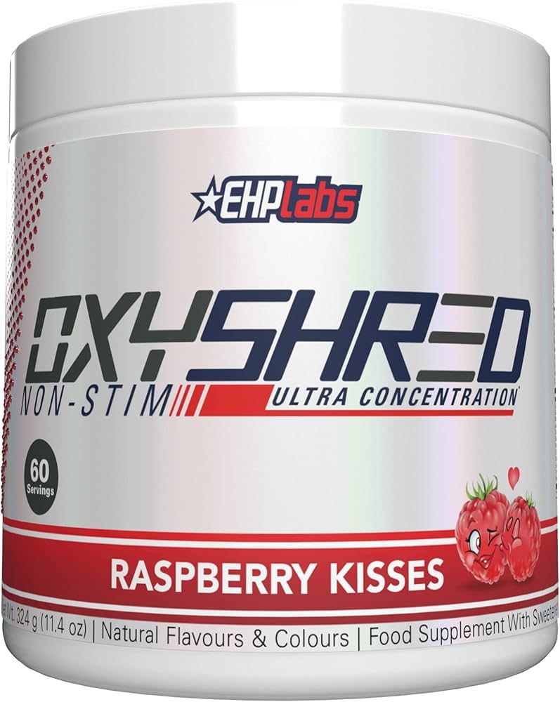 EHPlabs OxyShred Non Stimulant Thermogenic Pre Workout Powder & Shredding Supplement - Pre Workout P | Amazon (US)