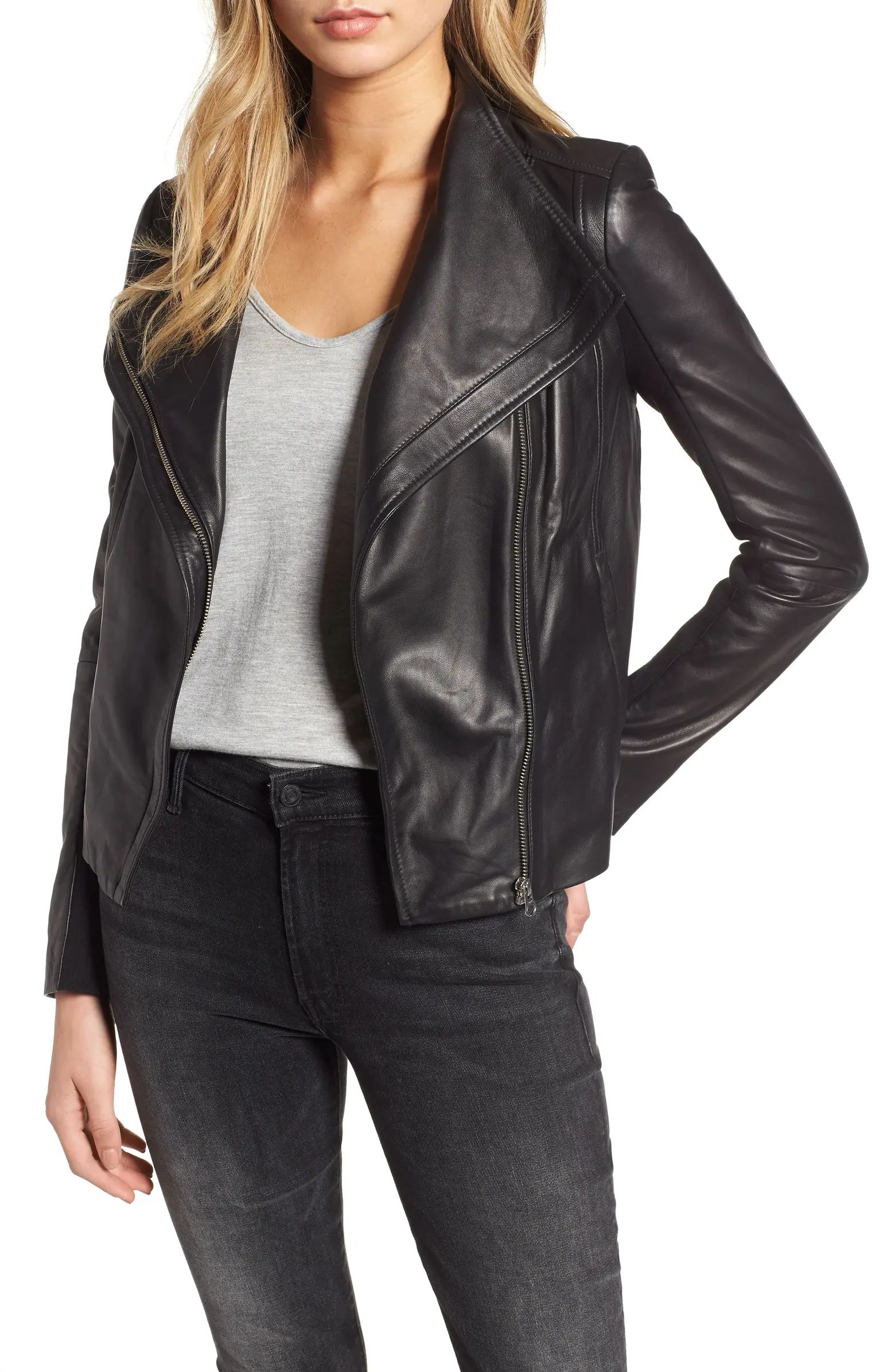 Chelsea28 Leather Moto Jacket | Nordstrom | Nordstrom