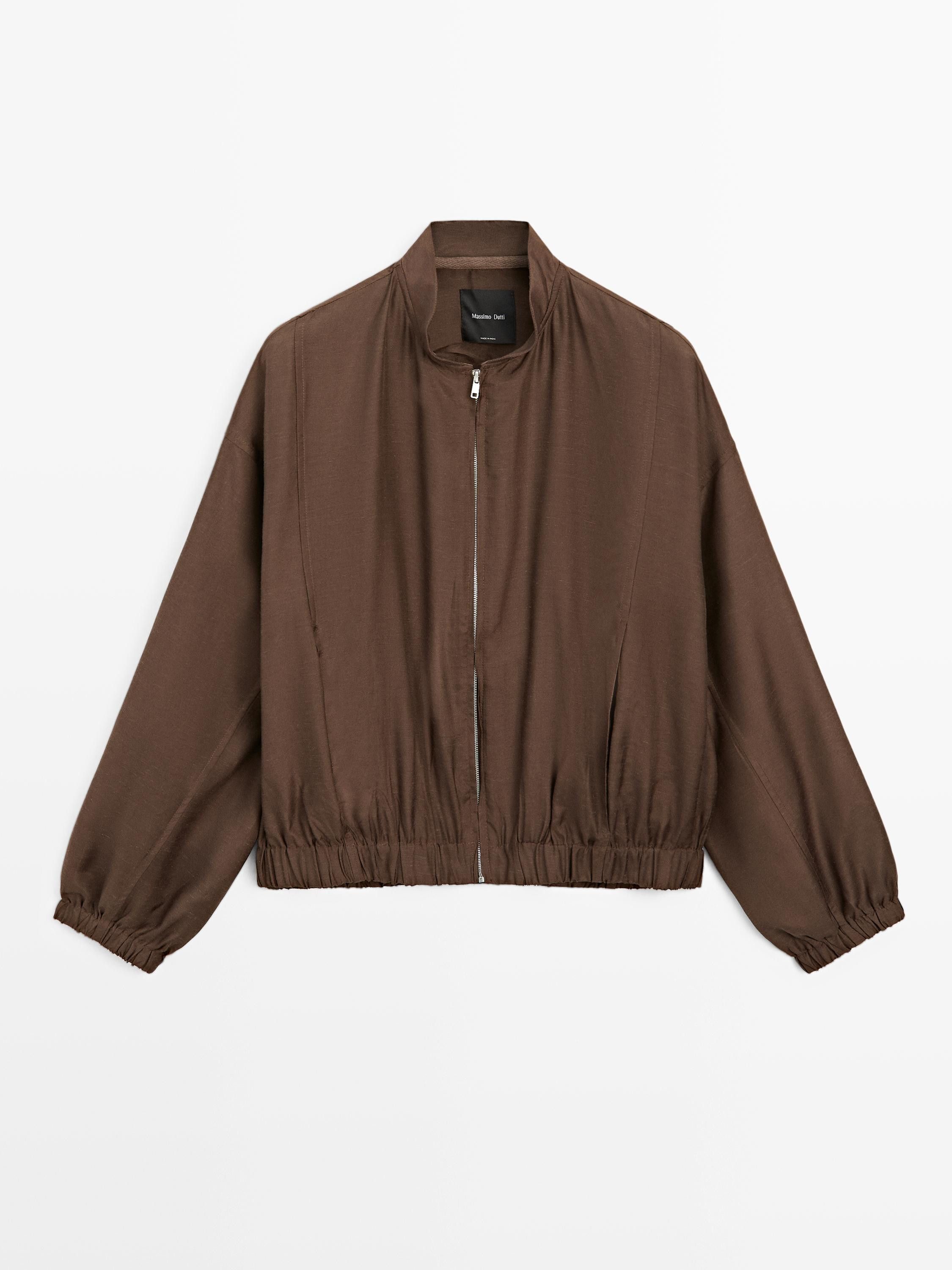 Flowing bomber jacket | Massimo Dutti US