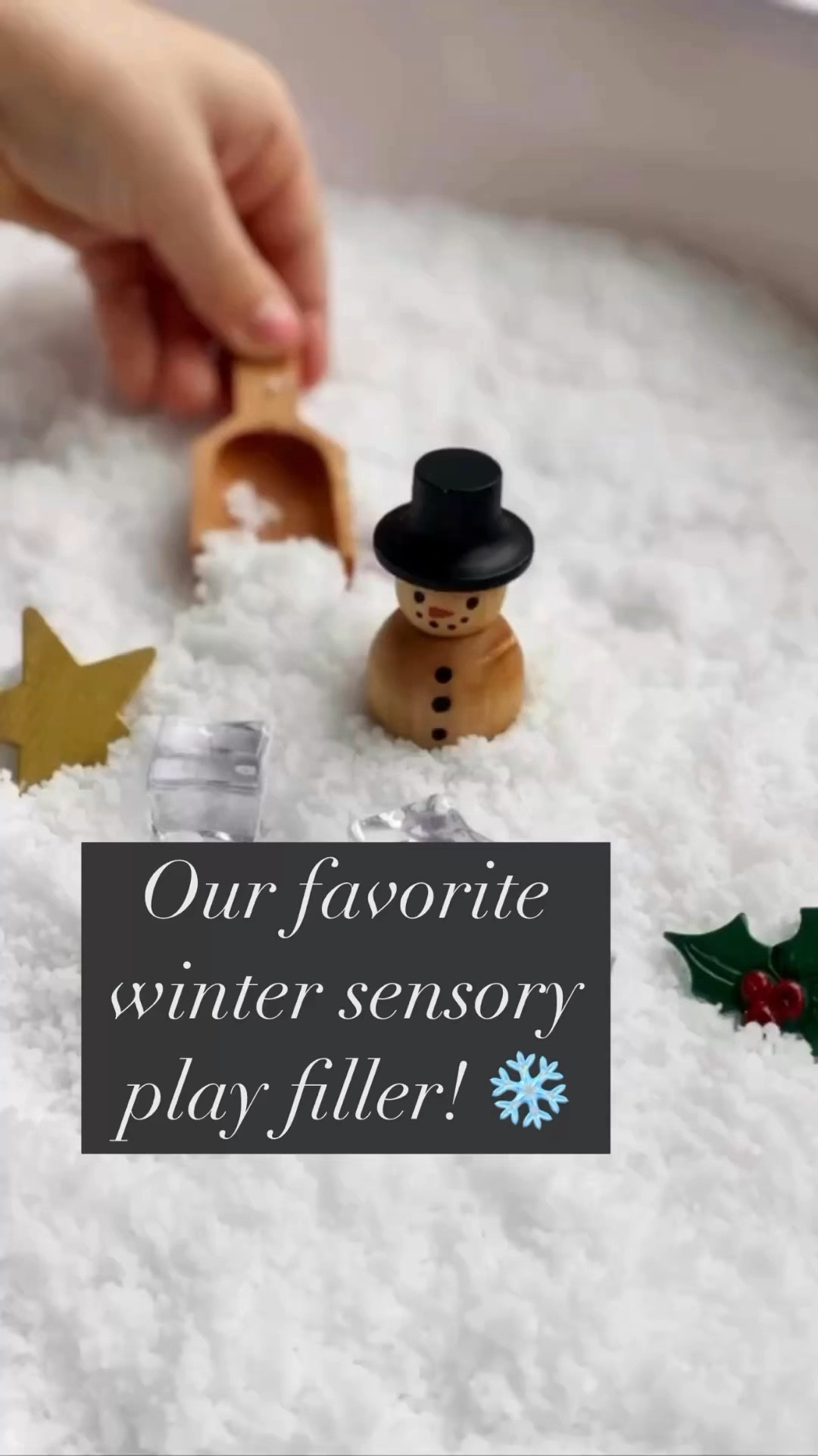 Our very fav winter sensory filler for some indoor-friendly snow play! Just add a cup of water and it grows to 100 times its original size! One packet can make about four sensory bins full, and it’s biodegradable!

Sensory play, winter play, eco play, indoor play ideas, fake snow

#LTKKids