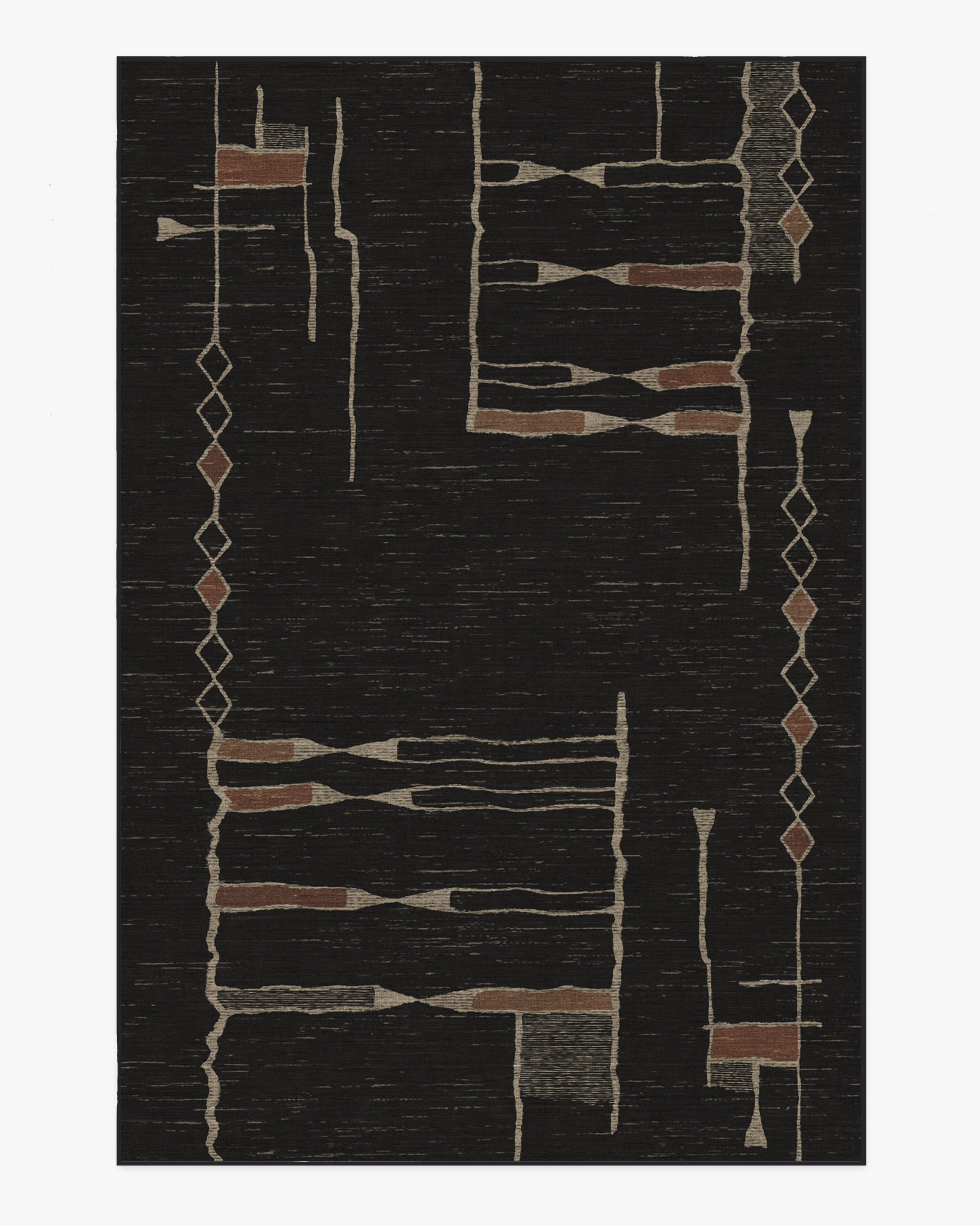 Architectural Digest Nisa Ink Black Rug | Ruggable