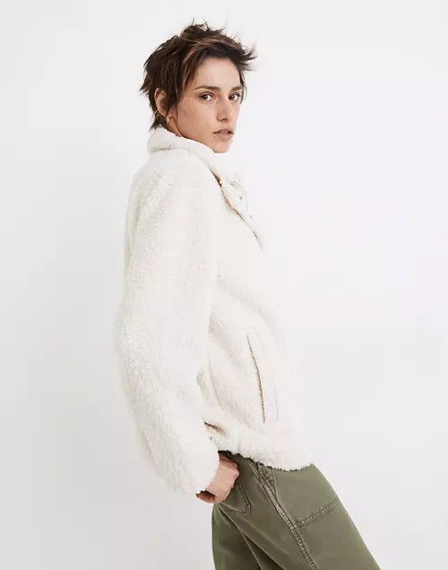 (Re)sourced Sherpa Zip Jacket | Madewell