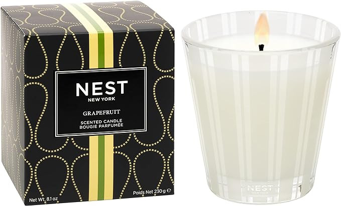 NEST New York Scented Classic Candle, Grapefruit - 8.1 oz - Up to 60-Hour Burn Time - Reusable Gl... | Amazon (US)
