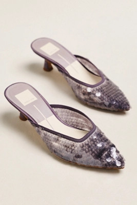 Dolce Vita Cleo Sequin Mule Heels | Anthropologie (US)