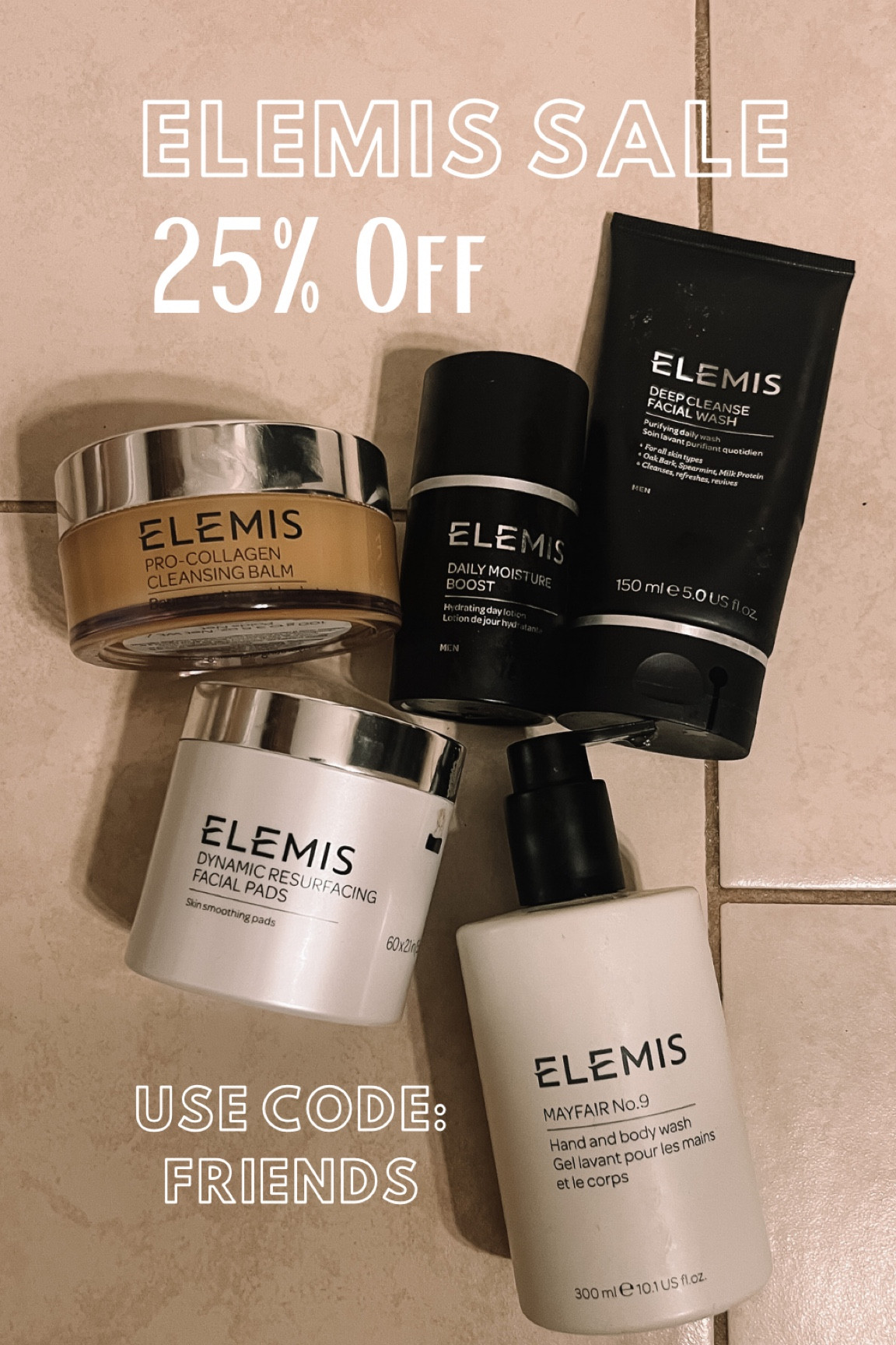 Elemis 25% off friends and Family sale
Use code: FRIENDS

@elemis #ad #elemispartner

#LTKbeauty #LTKsalealert #LTKstyletip