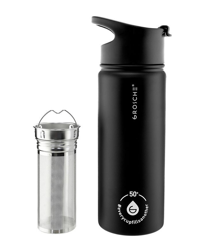 GROSCHE Chicago Steel Insulated Tea Infusion Flask, Tea and Coffee Tumbler, 16 fl oz Capacity & R... | Macys (US)