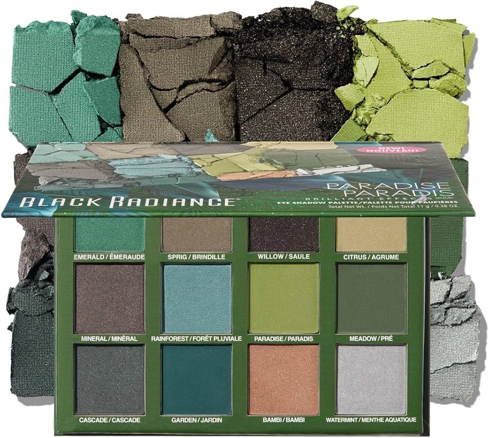 Black Radiance Brilliant Effects Eye Shadow Palette, 12 Intense Ultra Pigmented Powder, Buildable... | Amazon (US)