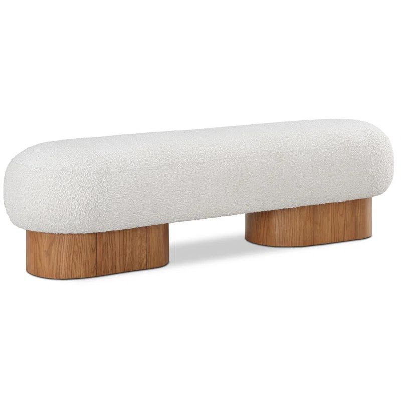 Jacory Boucle Fabric Upholstered Bench | Wayfair North America