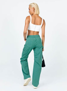 Miami Vice Pants Green | Princess Polly US