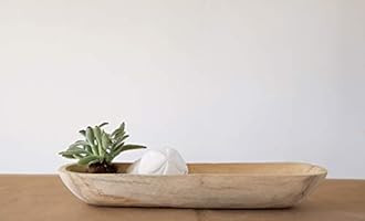Creative Co-op Paulownia Wood Oval Bowl | Amazon (US)