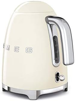 Smeg KLF03GRUS 50's Retro Style Aesthetic Electric Kettle with Embossed Logo, Grey (Grey) | Amazon (US)