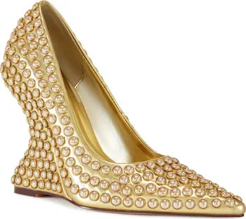 AZALEA WANG Teryn Pointed Toe Wedge Pump (Women) | Nordstrom | Nordstrom