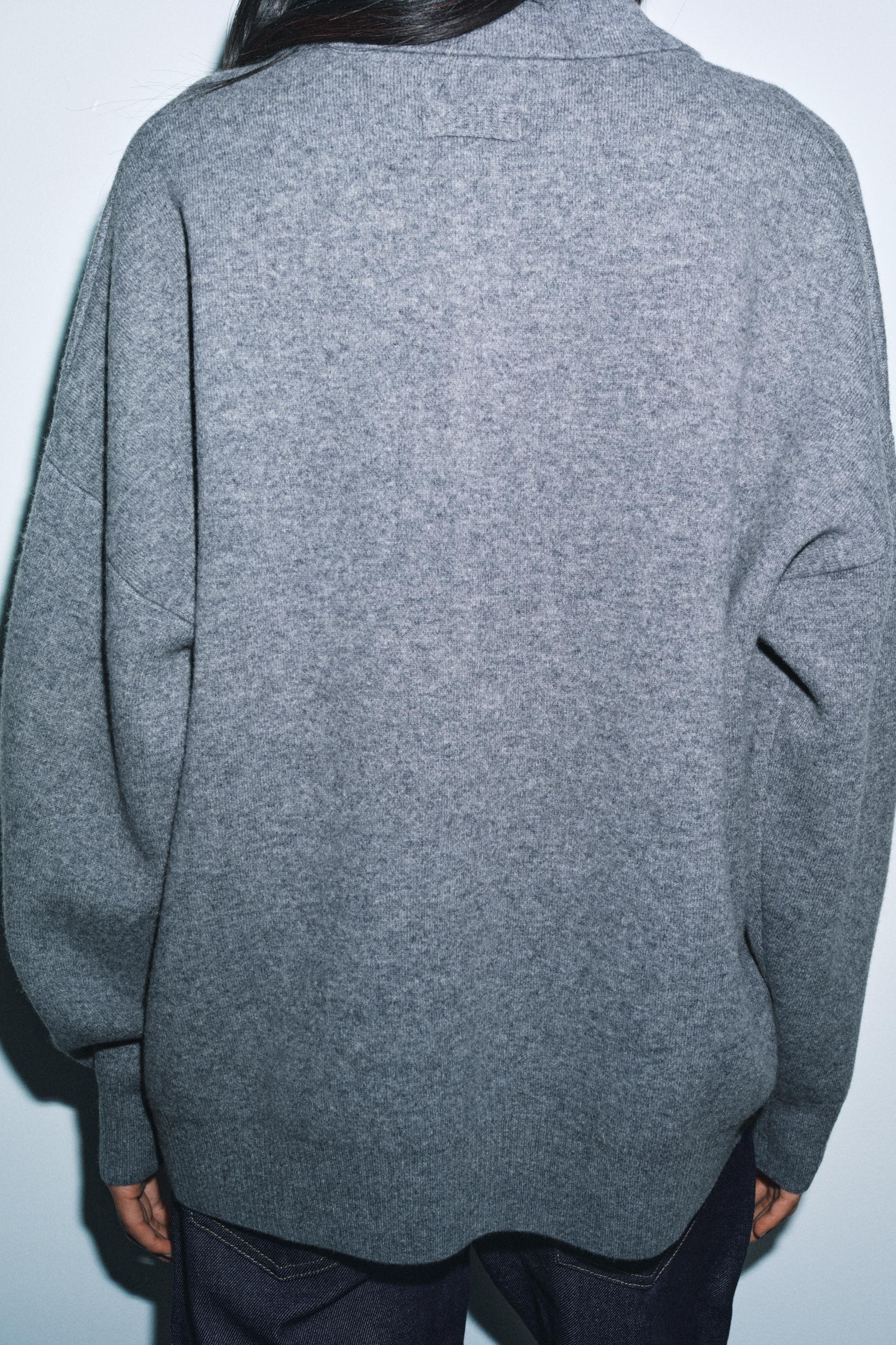 95% WOOL PLAIN KNIT POLO SHIRT | Zara UK