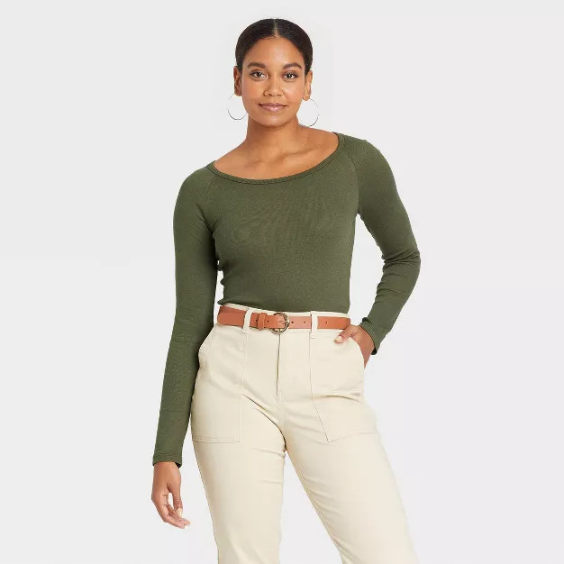 Women's Ribbed Bodysuit - A New Day™ | Target