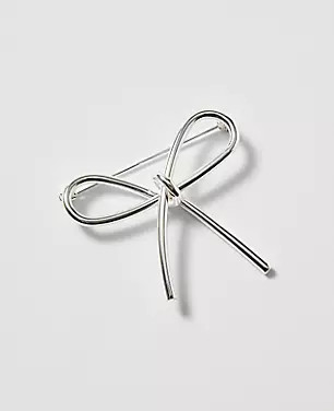 Metal Bow Brooch | Ann Taylor