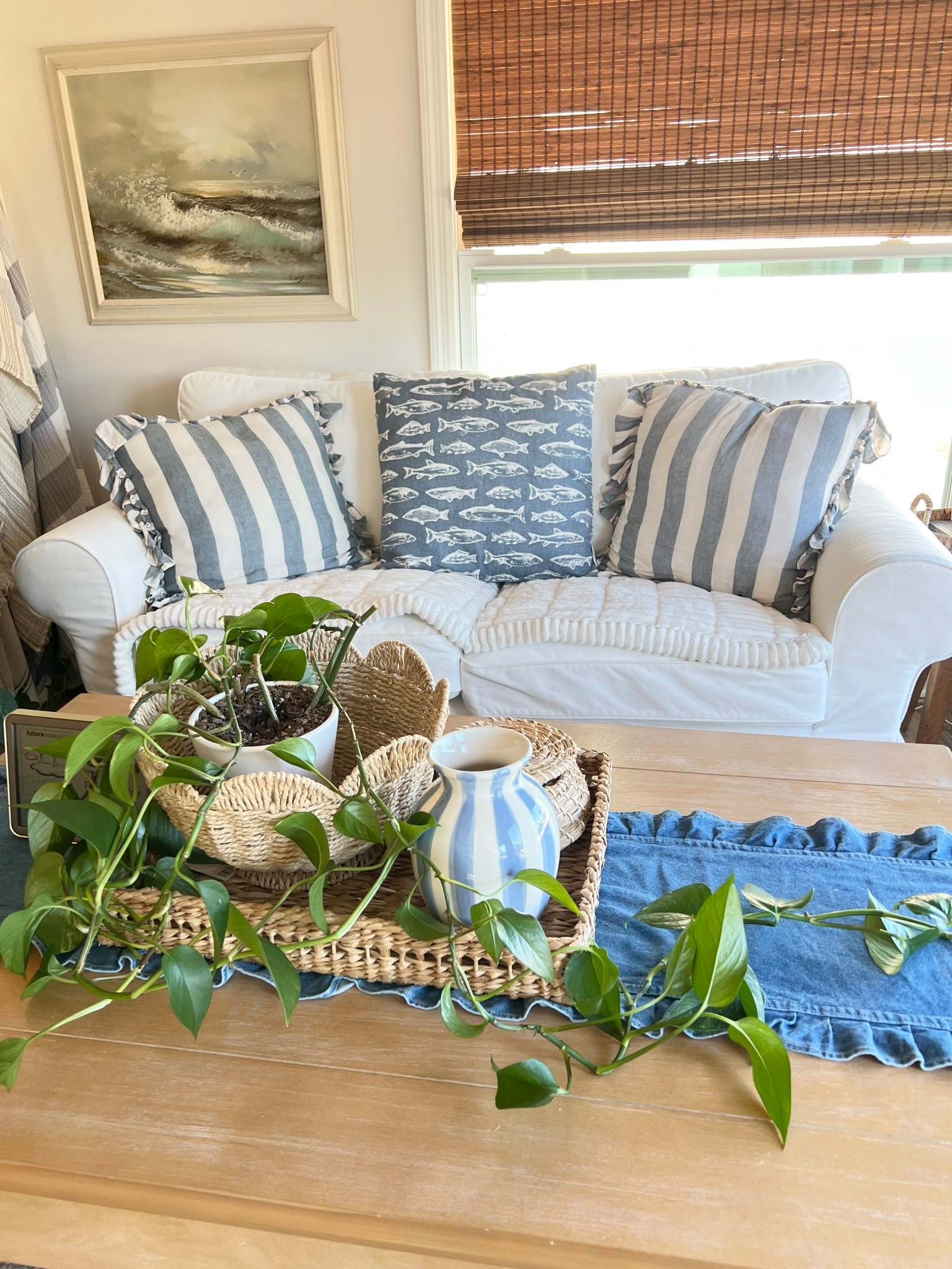 Sun room 
Cozy pillows
Blues


#LTKFindsUnder50 #LTKdayinmylife #LTKHome