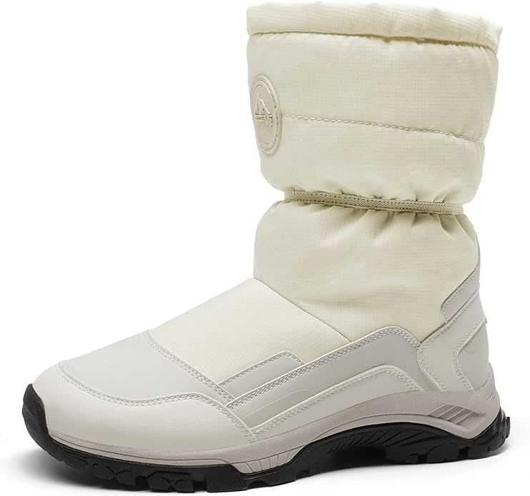 Amazon.com | NORTIV 8 Women's Insulated Winter Snow Boots Faux Fur Lined Slip On Boots Size 8.5 U... | Amazon (US)