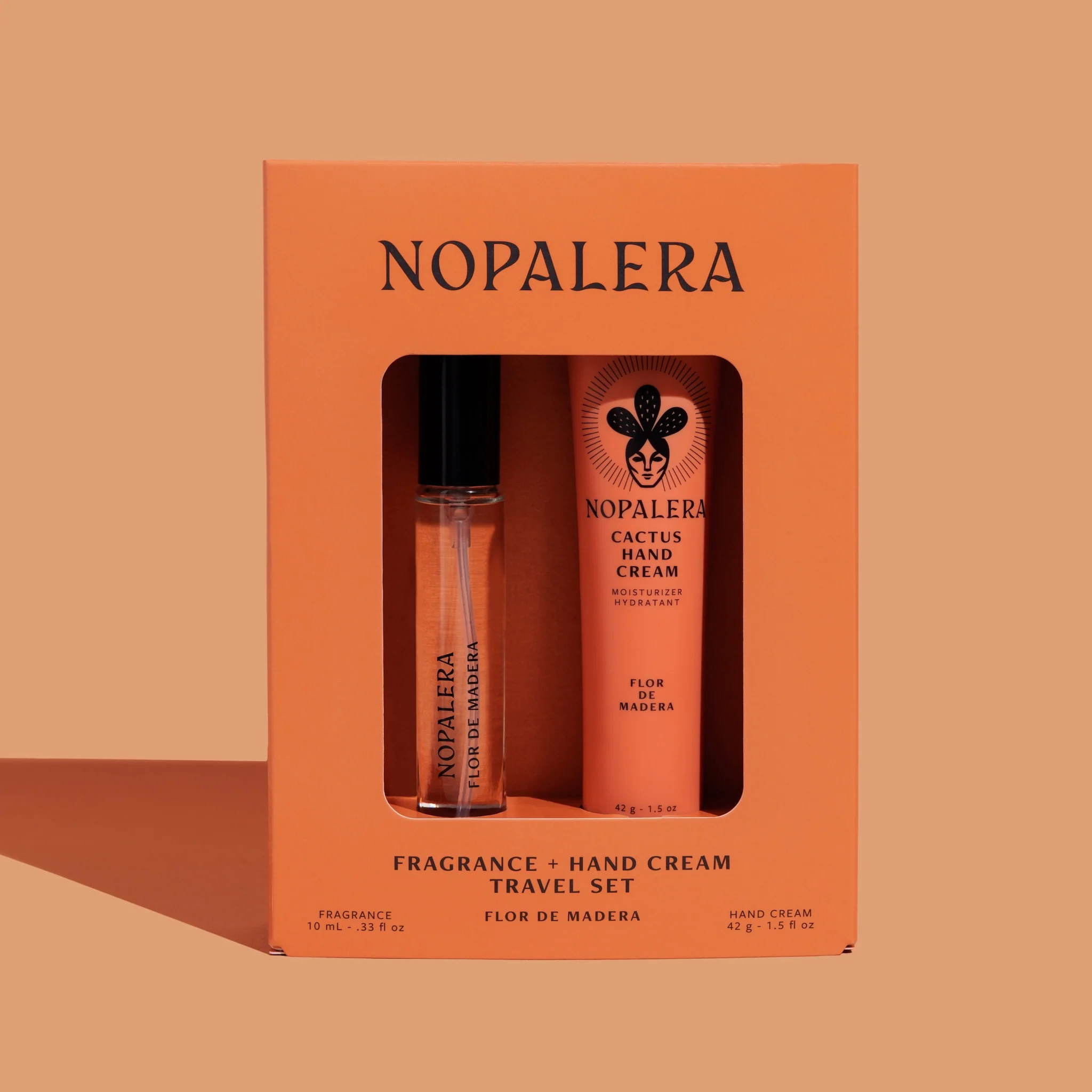 Hand Cream + Travel Fragrance Set - Flor de Madera | Nopalera
