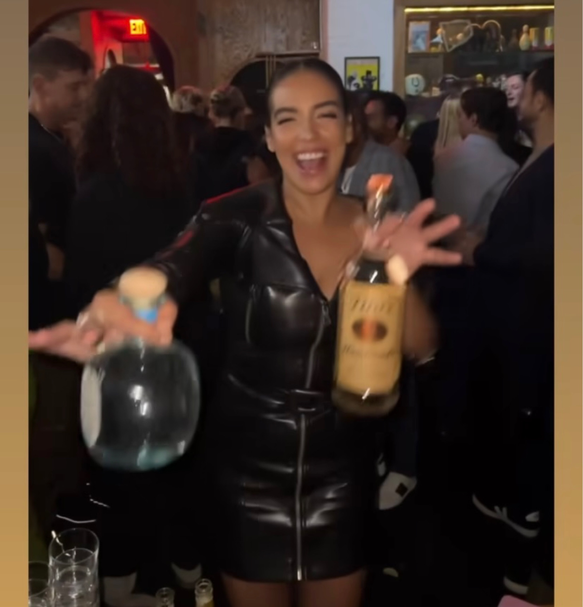 Danielle Olivera living it up at the Winter House premiere party.

Check out her vegan leather dress below.  I’ve listed a few stores for maximum size coverage, but one store has the best deal.

#LTKsalealert #LTKSeasonal #LTKHolidaySale