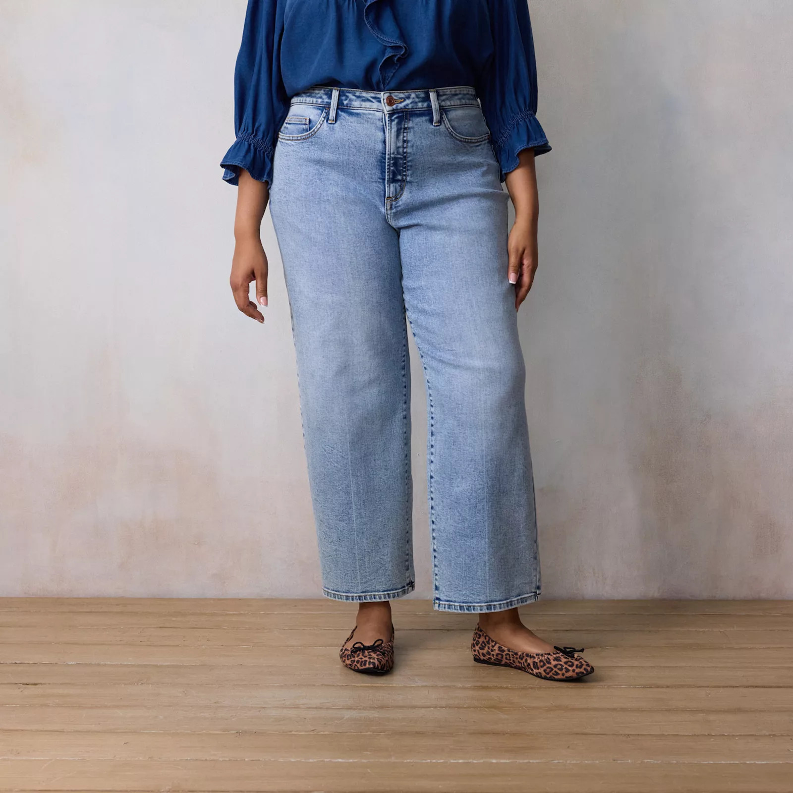 Plus Size LC Lauren Conrad Super High Rise True Straight Jeans, Women's, Size: 20 W, Light Blue | Kohl's