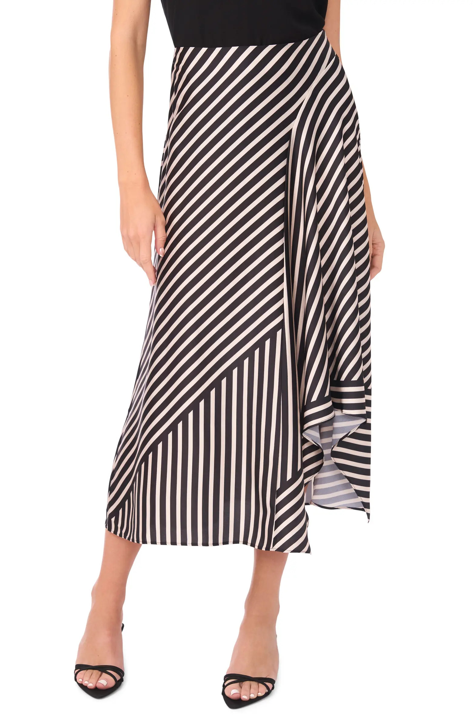 Asymmetric Stripe Maxi Skirt | Nordstrom