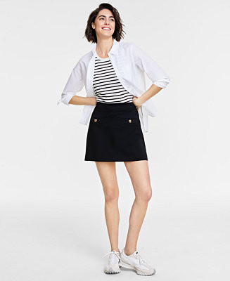 Trendy Plus Solid Ponte Mini Skirt, Macy's Exclusive | Macy's