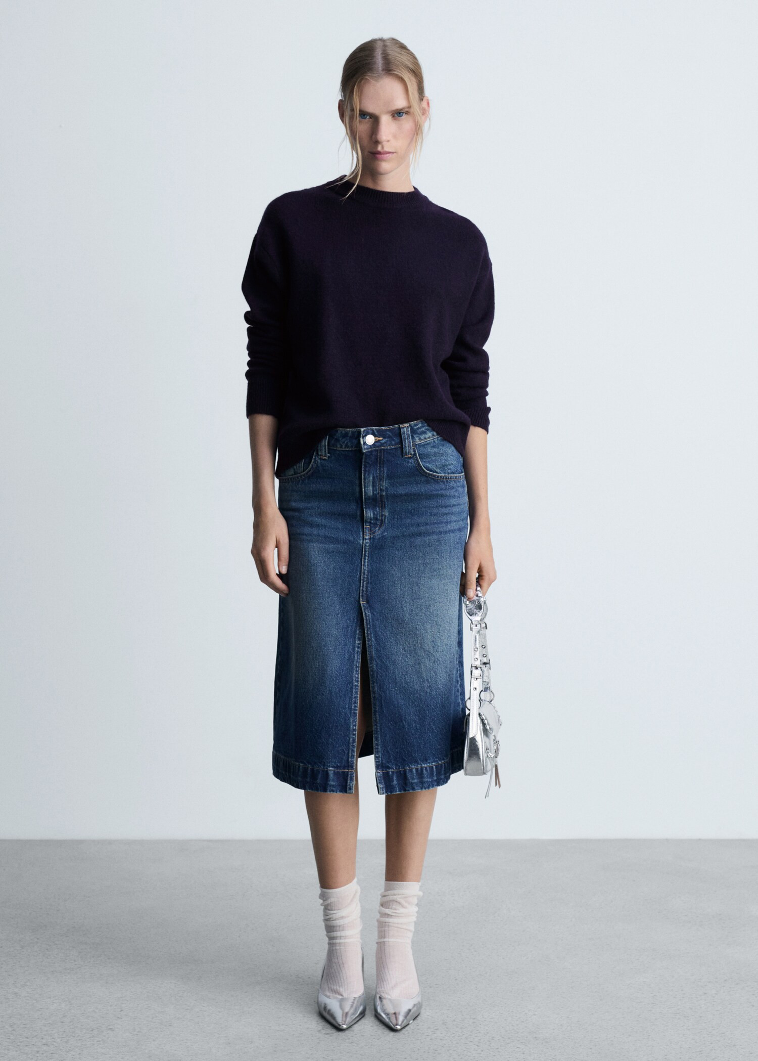 Round-neck knitted sweater - Women | MANGO USA | Mango (US/MX/AU)