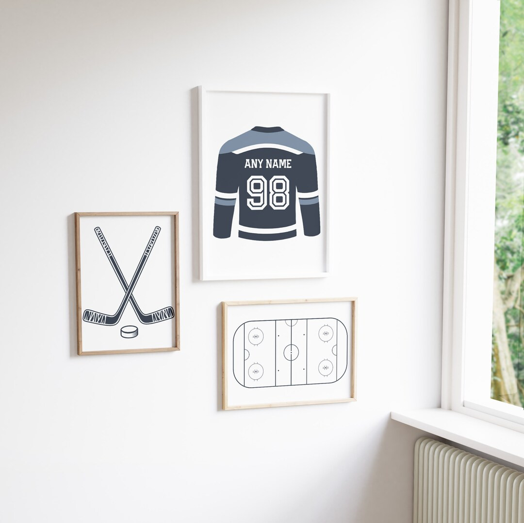 Hockey Wall Art, Boys Room Decor, Hockey Prints, Hockey Decor, Ice Hockey Poster, Hockey Artwork,... | Etsy (US)