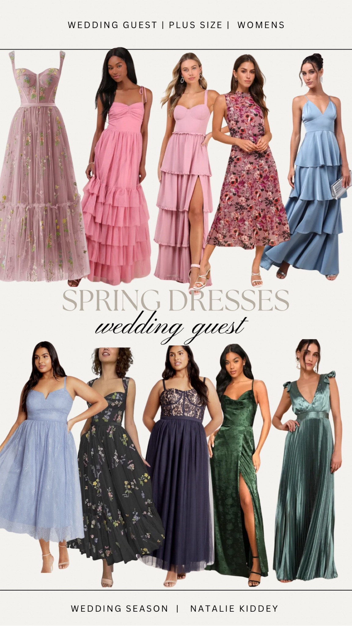 Spring wedding guest dresses all in plus size!! 

#LTKWedding #LTKStyleTip #LTKPlusSize