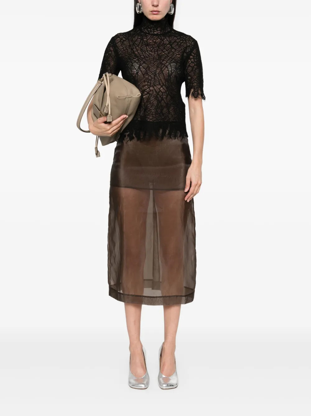 lace T-shirt | Farfetch Global