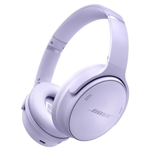 Bose QuietComfort Bluetooth Headphones, Wireless Headphones with Active Over Ear Noise Cancelling and Mic, Deep Bass, Up to 24 Hours of Playtime, Chilled Lilac - Limited Edition Color | Amazon (US)