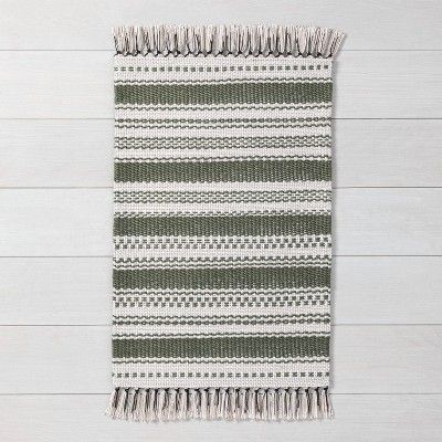 Variegated Stripe with Tassel Fringe Rug - Hearth & Hand™ with Magnolia | Target