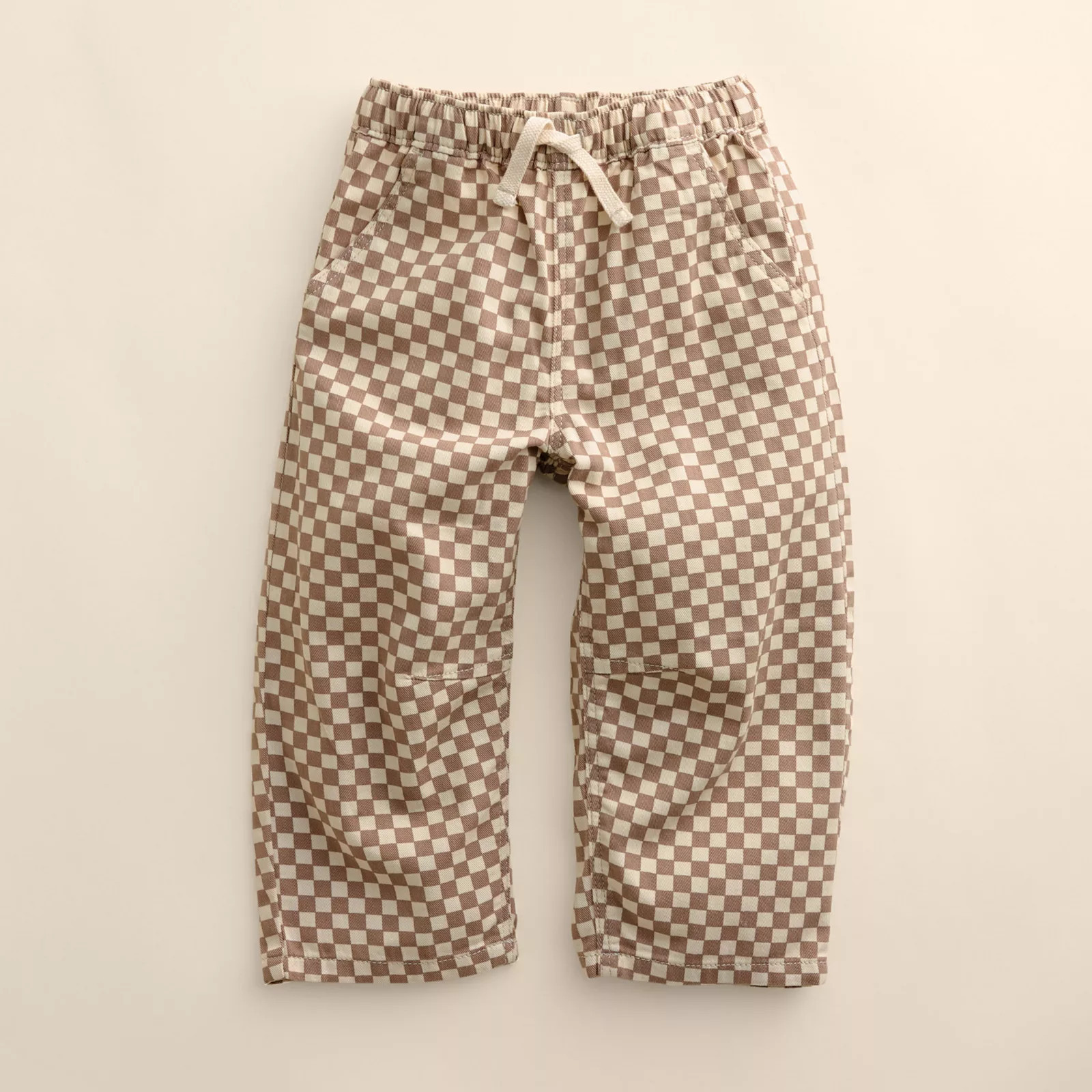Baby & Toddler Little Co. by Lauren Conrad Organic Baggy Twill Pants, Toddler Unisex, Size: 18 Months, Ivry Checker | Kohl's