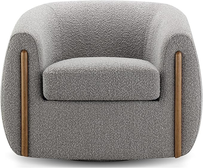 CHERS Aspen Swivel Accent Chair, Fabric Swivel Chair with 360 Degree Rotation Upholstered Armchai... | Amazon (US)