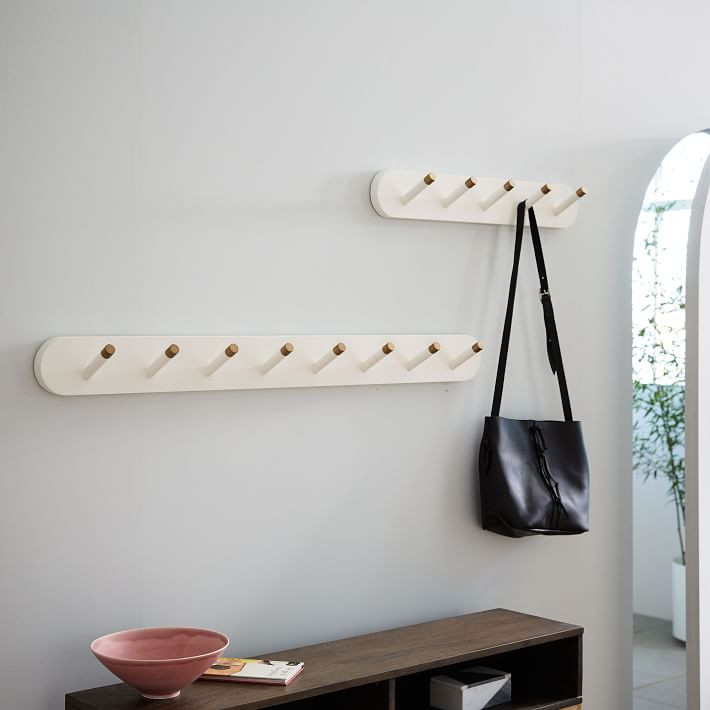 Mid-Century Hook Rack - White | West Elm (US)