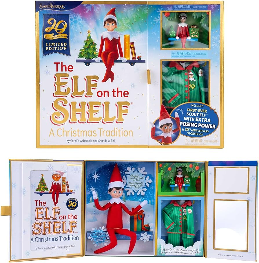 The Elf on the Shelf: A Christmas Tradition Limited 20th Anniversary Edition Box Set - Posable Bo... | Amazon (US)