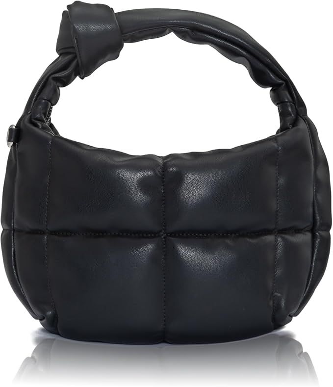 YaKuss Knotted Handbags for Women Fashion Hobo Bag Small Shoulder Bag Black White Purse Lightweig... | Amazon (US)