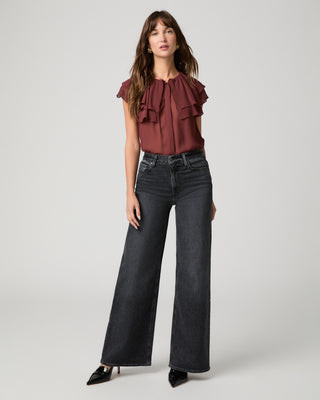 Frances 32 Inch Wide Leg Jean - Mezzanotte | Paige