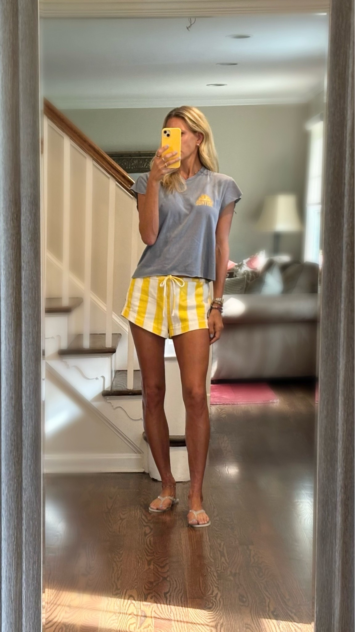 The cutest striped shorts for only $40.00!

#LTKootd