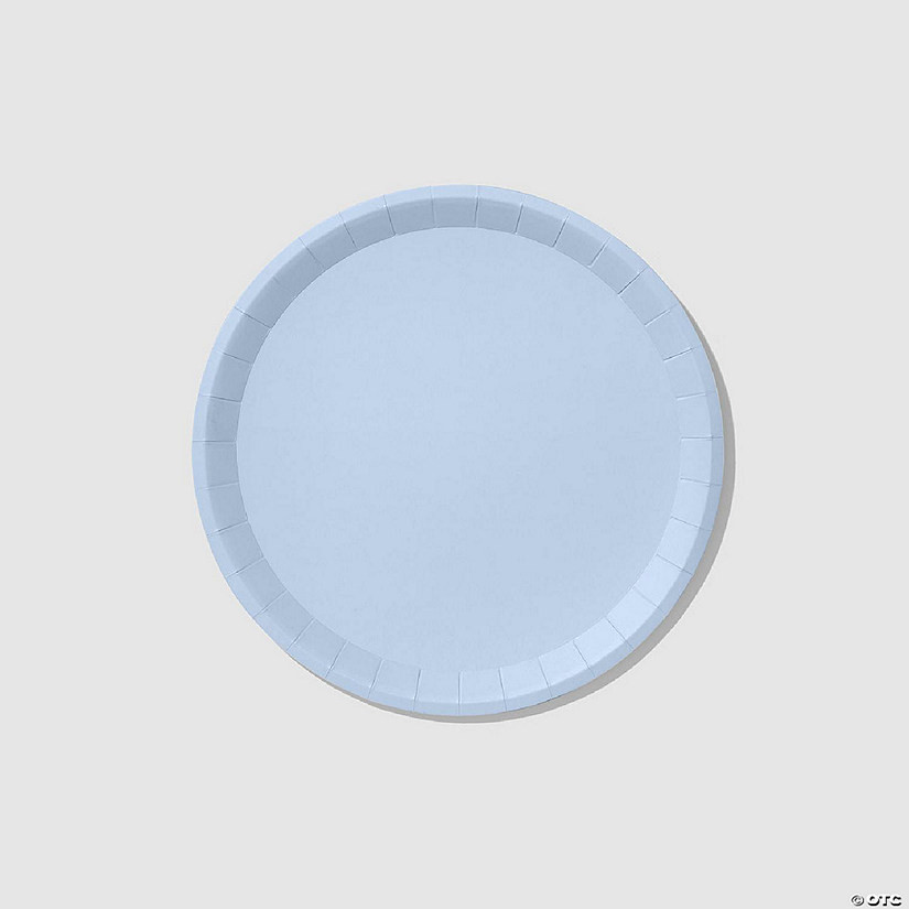 Pale Blue Classic Large Plates -10/Pack - 10 Pieces | Oriental Trading Company