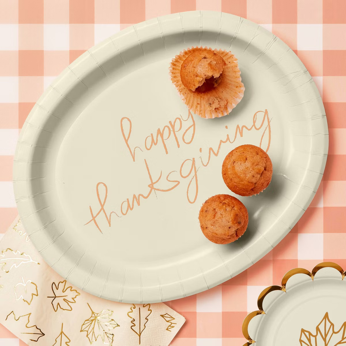 10ct Happy Thanksgiving Buffet Plates - Spritz™ | Target