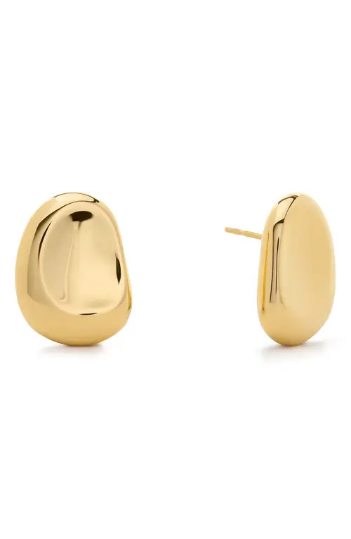 Monica Vinader Aria Stud Earrings in 18K Gold Vermeil at Nordstrom | Nordstrom