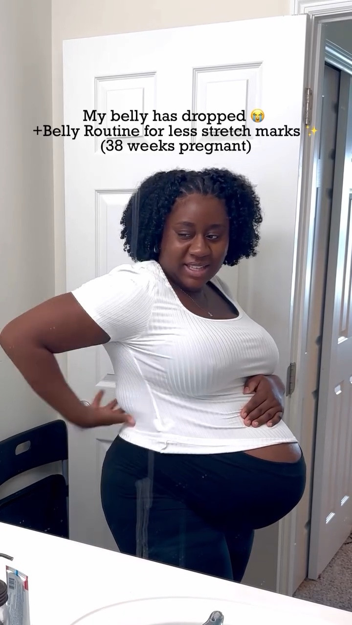 I didn’t notice the smears on the mirror initially 😭 anyway, here’s a baby bump routine I’ve been doing since I found out I was pregnant with baby # 2. 💗

Remember ladies, stretch marks are not 100% preventable. Take care of your skin, but regardless of if you get stretch marks or not, love your body. It’s growing life 🥹🫶🏾 & that man should love them too 😉

#stretchmarks #38WeeksPregnant #BabyBump #PregnantMom￼ #Momof2 #boymom 

#LTKPlusSize #LTKBump #LTKFamily