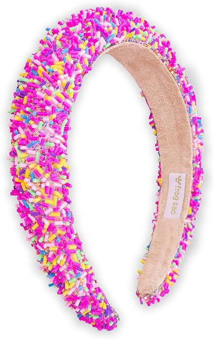 FROG SAC Headband for Girls - Sprinkle Padded Head Bands for Kids, Puffy Toddler Headbands, Littl... | Amazon (US)