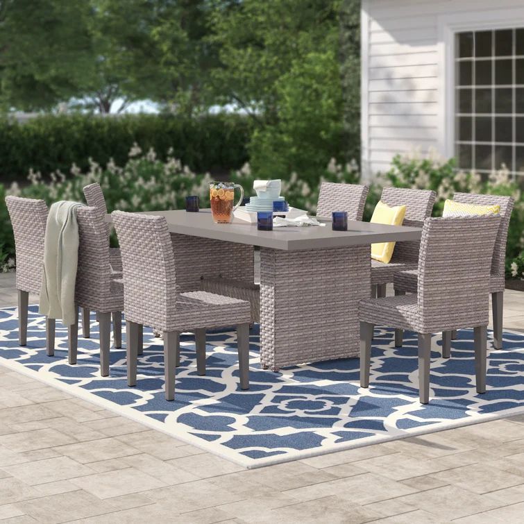 Merlyn Rectangular 8 - Person 80'' Long Dining Set | Wayfair North America