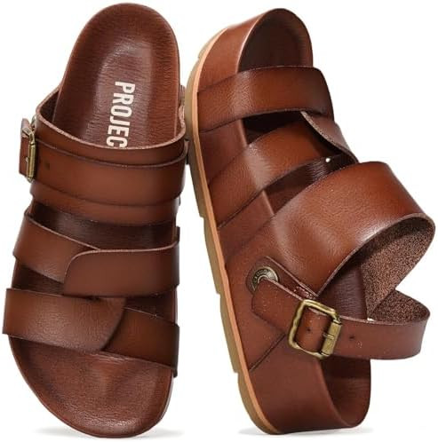 Amazon.com | Project Cloud Platform Sandals Women – Strappy Wedges with Comfortable Plush & Sof... | Amazon (US)